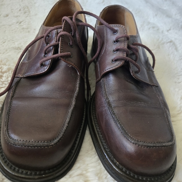 Bacco Bucci Men’s Dress Work Shoes Brown Leather Size 9½ Made In Italy - Picture 5 of 9
